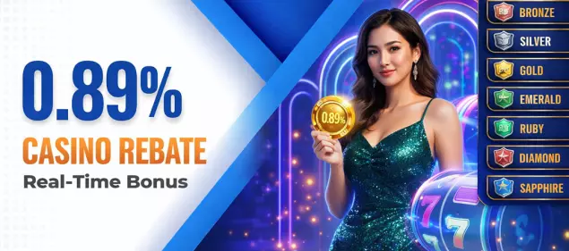 0.89% Casino Rebate